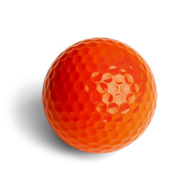 Orange Golf Ball