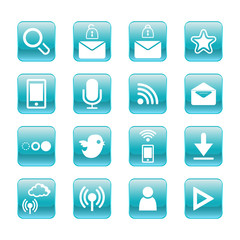web, communication icons: internet vector set.
