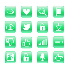 web, communication icons: internet vector set.