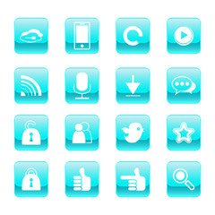 web, communication icons: internet vector set.