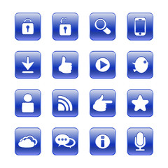 web, communication icons: internet vector set.