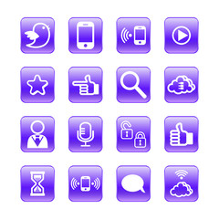 web, communication icons: internet vector set.