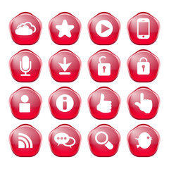 web, communication icons: internet vector set.