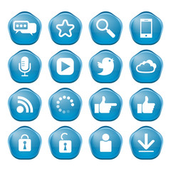 web, communication icons: internet vector set.