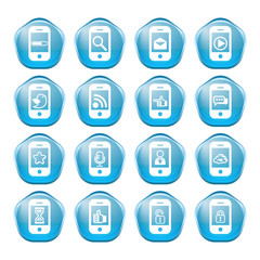 web, communication icons: internet vector set.
