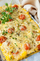maize casserole with cheese