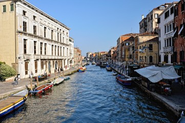 View of canal in Venice.