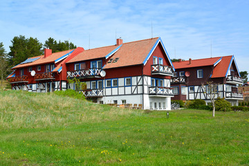 Fototapeta na wymiar Pensjonaty w Nidzie, Litwa