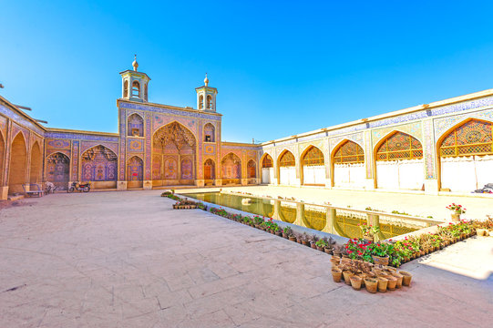 Nasir al-Mulk Mosque in Shiraz, Iran.