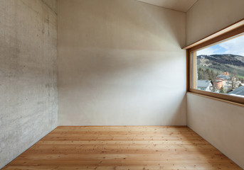 Interior mountain home, room view