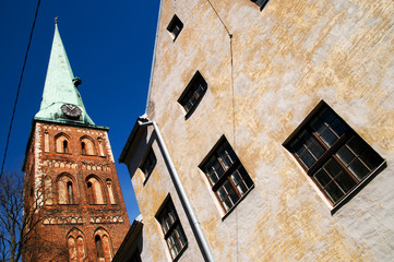 Fototapeta premium St.Ekab church in Riga, Europe