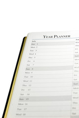 Year planner page