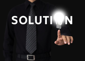 idea or innovation change problem to solution concept