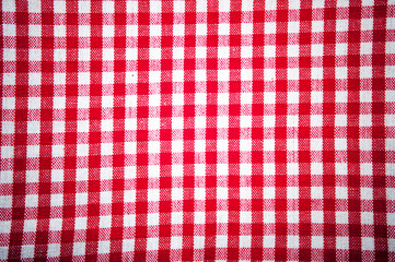 Red and white grid