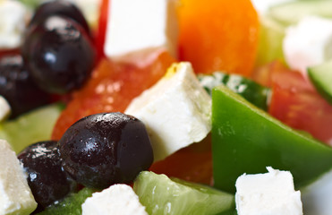 Greek salad with feta