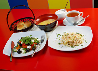 european food style.lunch