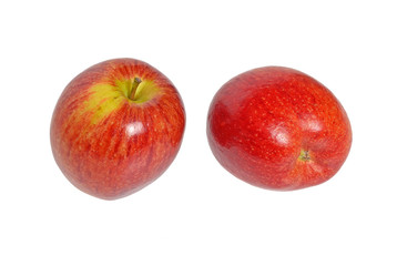 Äpfel auf weiss