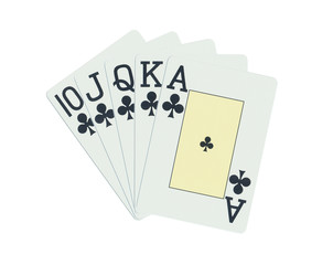 Poker, Royal Flush, Kreuz