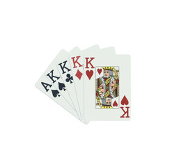 Poker, Vierling, Könige