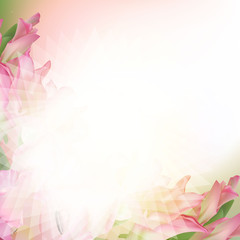 Abstract pink flower background