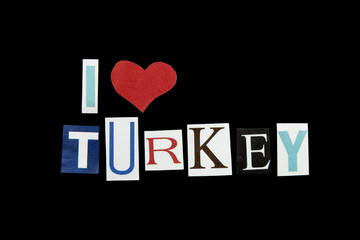 i love turkey sign