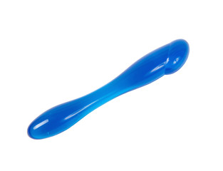Blue butt plug sex toy isolated