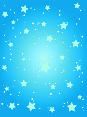 background with stars and snow