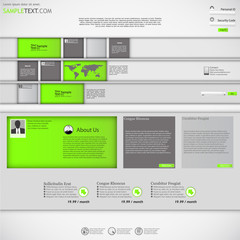 Modern Website template design