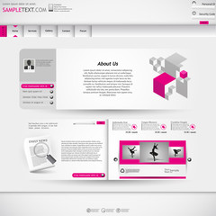 Modern Website template design