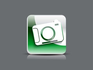 abstact glossy camera  icon