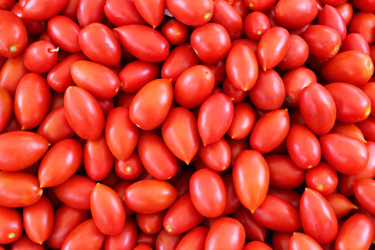 ripe tomato - food background