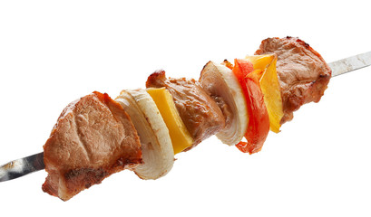 Shashlik on the skewer