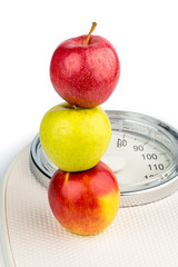 apples on a balance