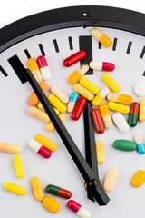 colorful capsules on dial
