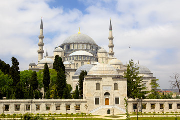 Fototapeta na wymiar Suleymaniye mosque (Süleymaniye Camii), Istanbul, Turkey