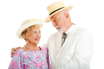 Southern Senior Couple - Flirting