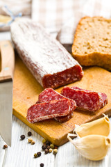 gourmet sliced salami