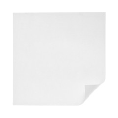 Paper note isolated on white