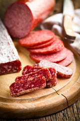 gourmet sliced salami