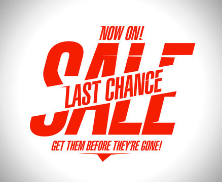 Last chance sale design template