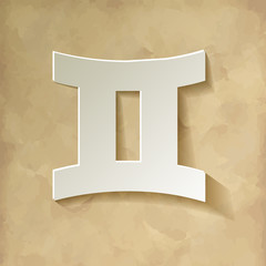 Zodiac Sternzeichen Zwillinge 22.05 - 21.06 Vintage