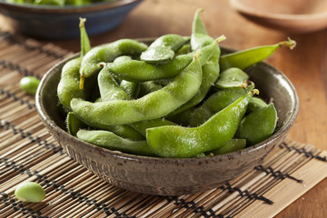 Green Organic Edamame with sea salt