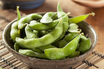 Green Organic Edamame with sea salt