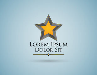 Obraz premium Golden star template. EPS10.