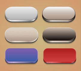 Set of web buttons. EPS10.