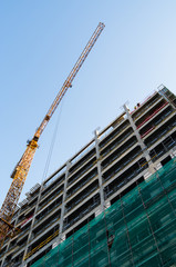 Crane on a construction site