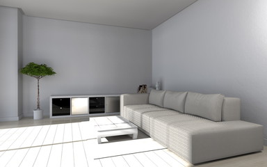 modern living room - interior architecture