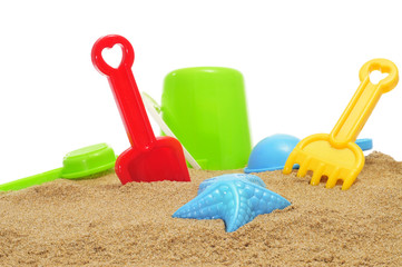 Fototapeta na wymiar piasek / plaża zabawki na piasku