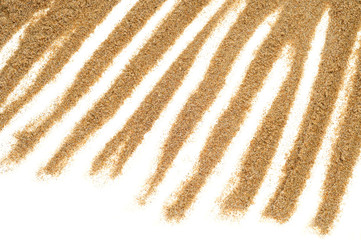 sand lines on a white background