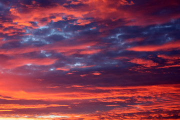 Fototapeta premium Ciel rouge